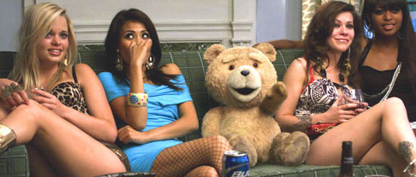 Ted en z'n 'vriendinnen'...
