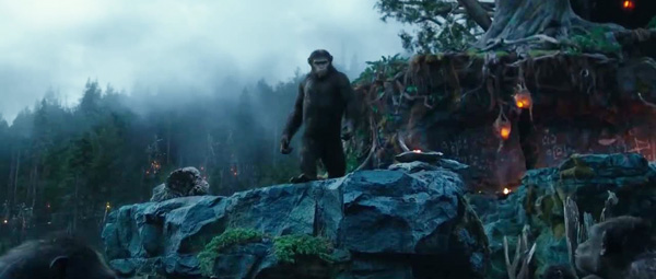 Dawn of the Planet of the Apes: Caesar leidt de groep hypersnel-evoluerende apen